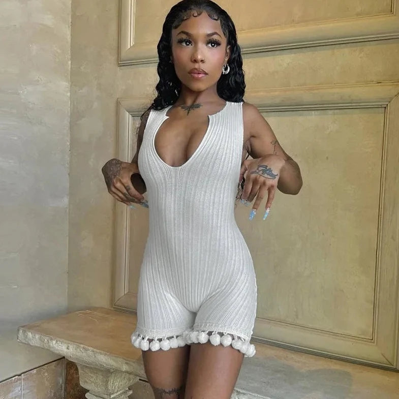 One Piece Sleeveless Rompers - Verostyle