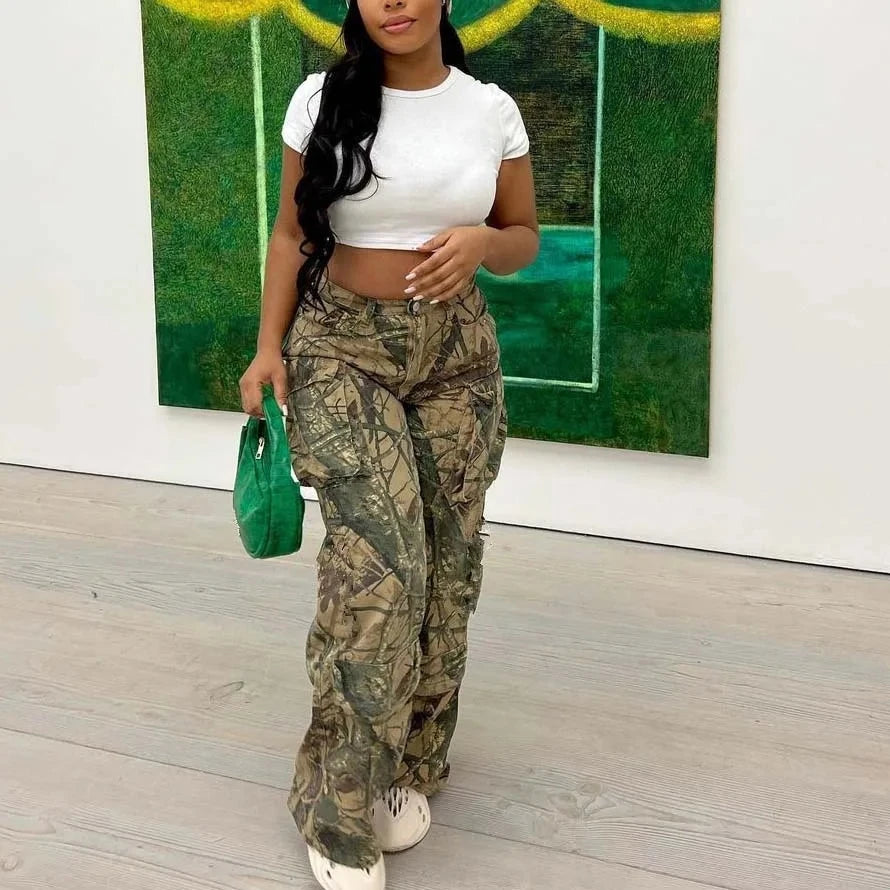 Causal Loose Cargo Pants - Verostyle