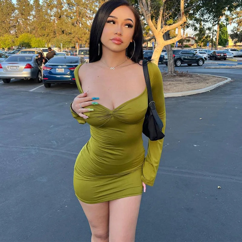 Long Sleeve Bodycon Dress - Verostyle