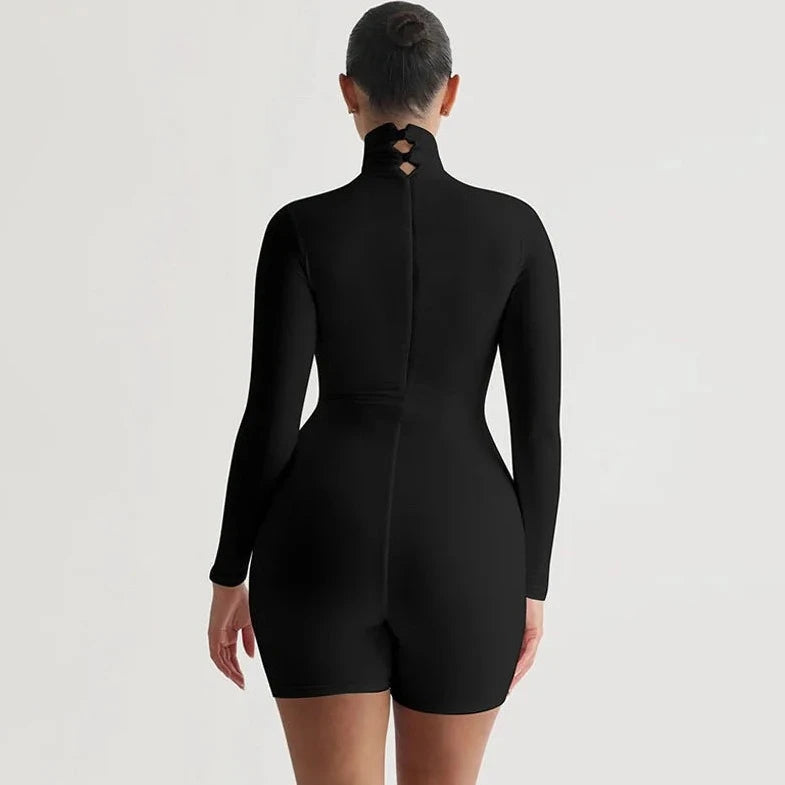 One Piece Turtle Neck Jumpsuit - Verostyle