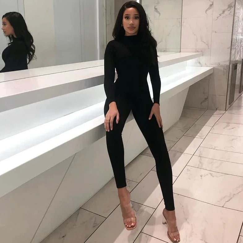 Long Sleeve Full Covered Bodysuit - Verostyle