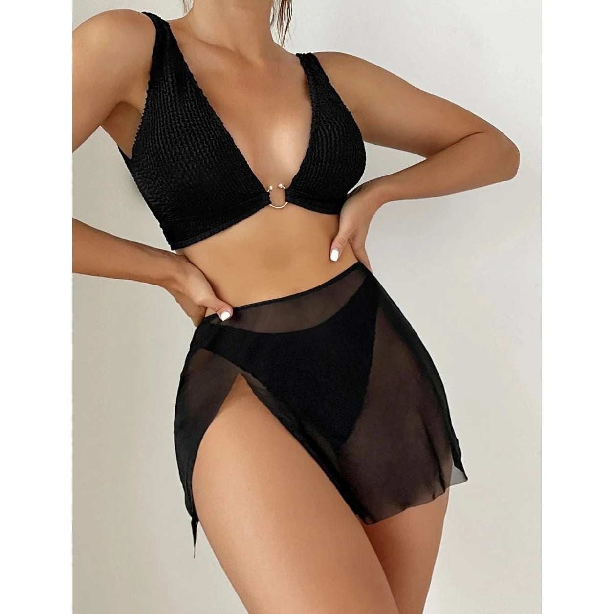 Three Piece Bikini Beachwear - Verostyle