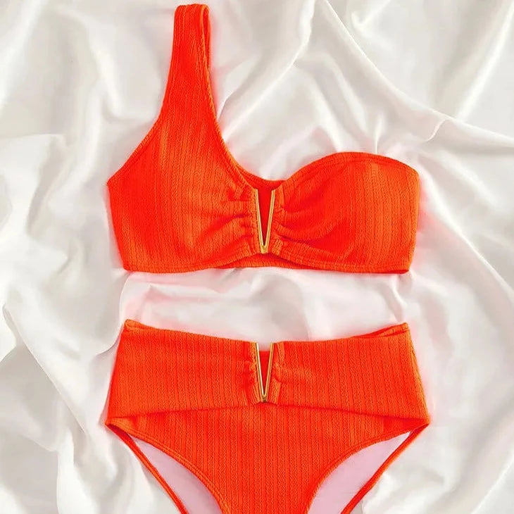 Two Piece High Waist Tankini - Verostyle