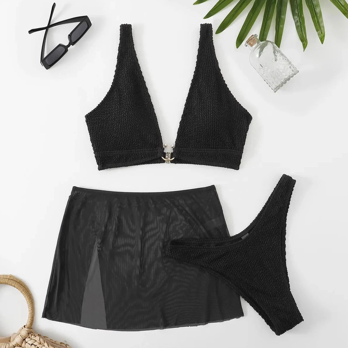 Three Piece Bikini Beachwear - Verostyle