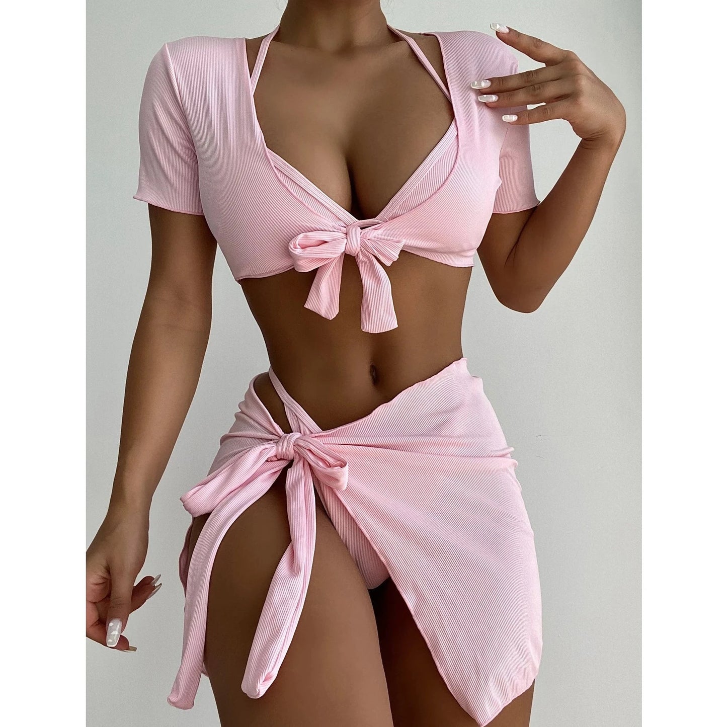 4 Piece Cute Beachwear - Verostyle