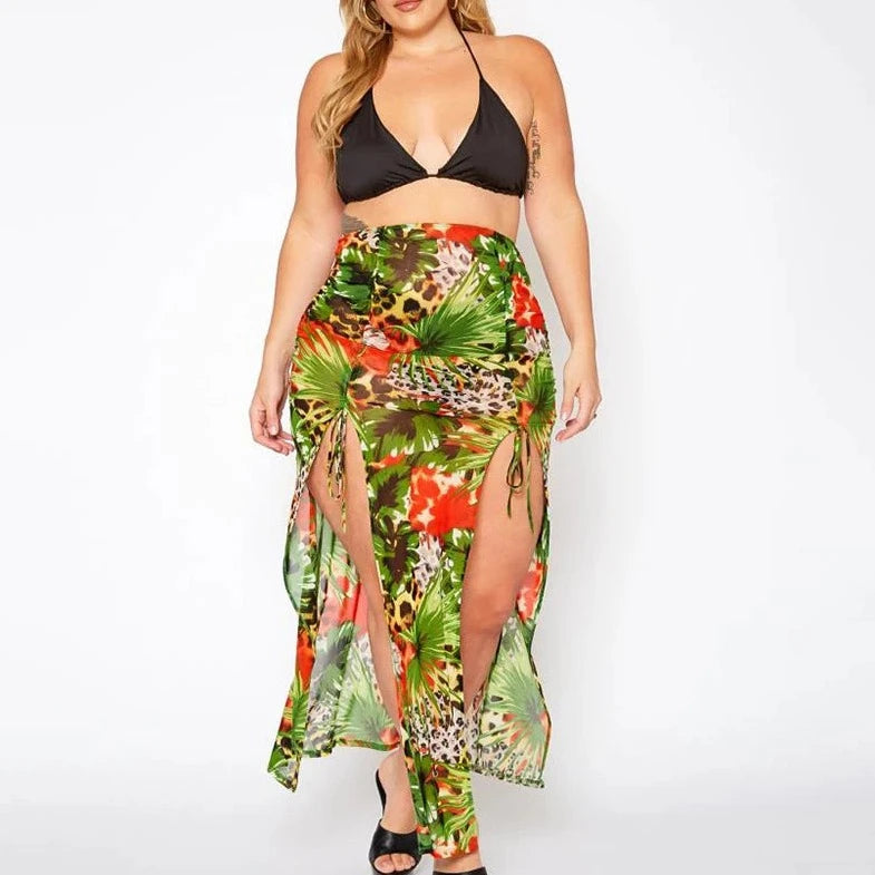 Three Piece Cover up Bathing Suit - Verostyle