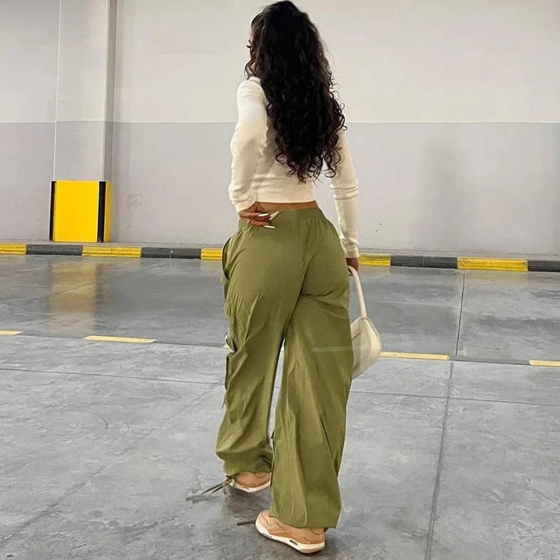 Casual Streetwear Loose Cargo Pants - Verostyle