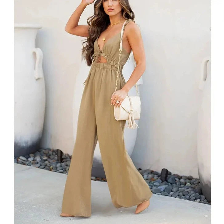 Streetwear Wide Legged Casual Jumpsuit - Verostyle