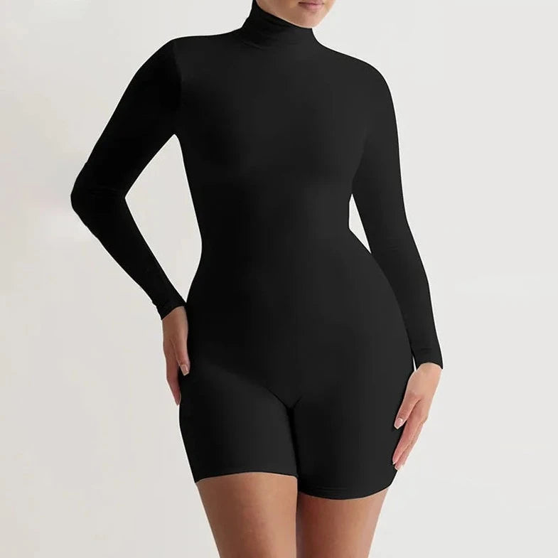 One Piece Turtle Neck Jumpsuit - Verostyle