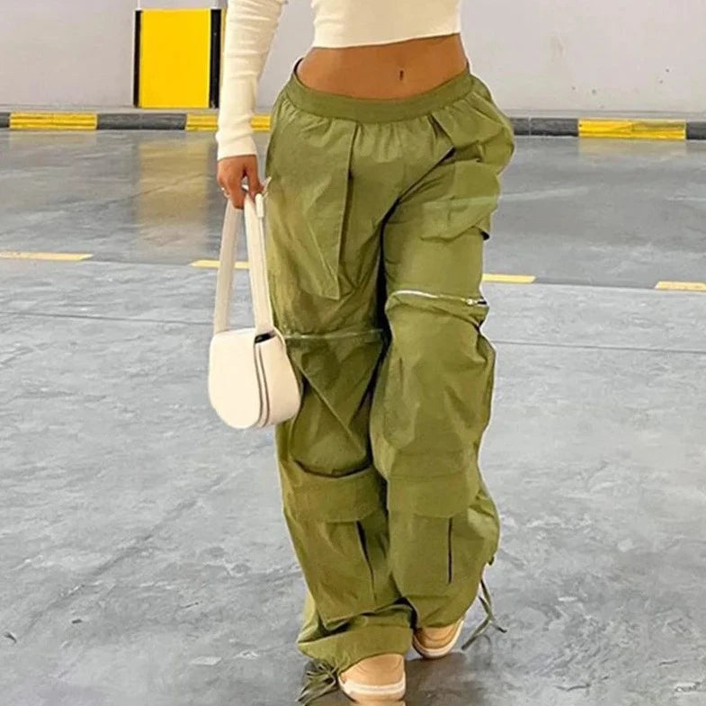 Casual Streetwear Loose Cargo Pants - Verostyle