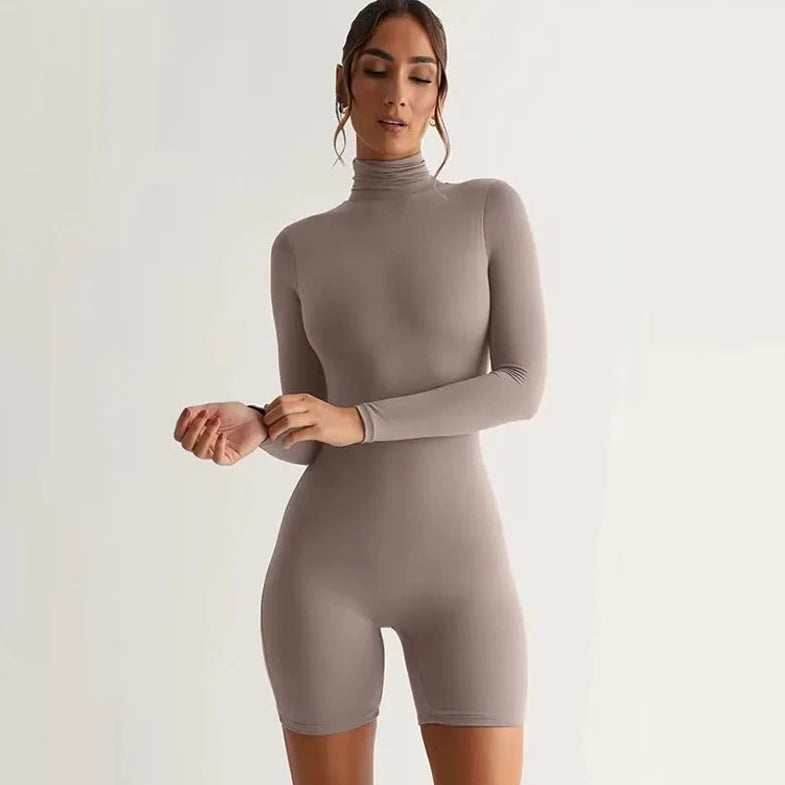 One Piece Turtle Neck Jumpsuit - Verostyle