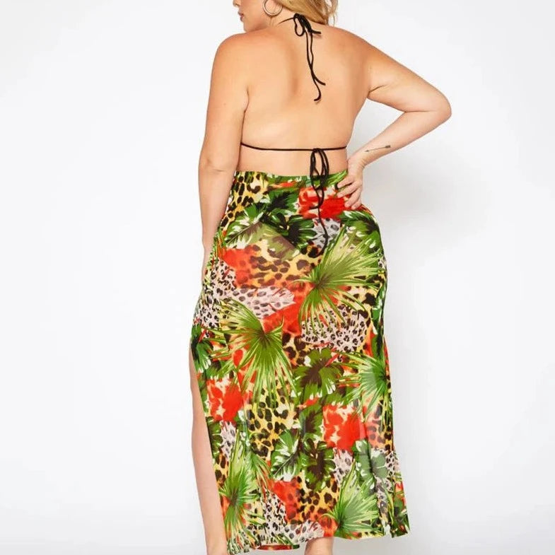 Three Piece Cover up Bathing Suit - Verostyle