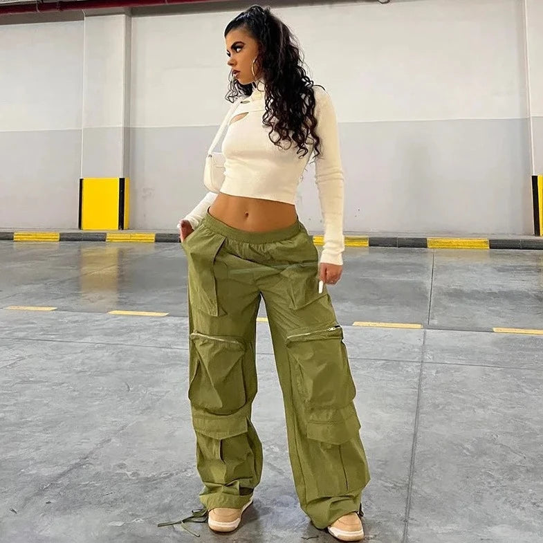 Casual Streetwear Loose Cargo Pants - Verostyle