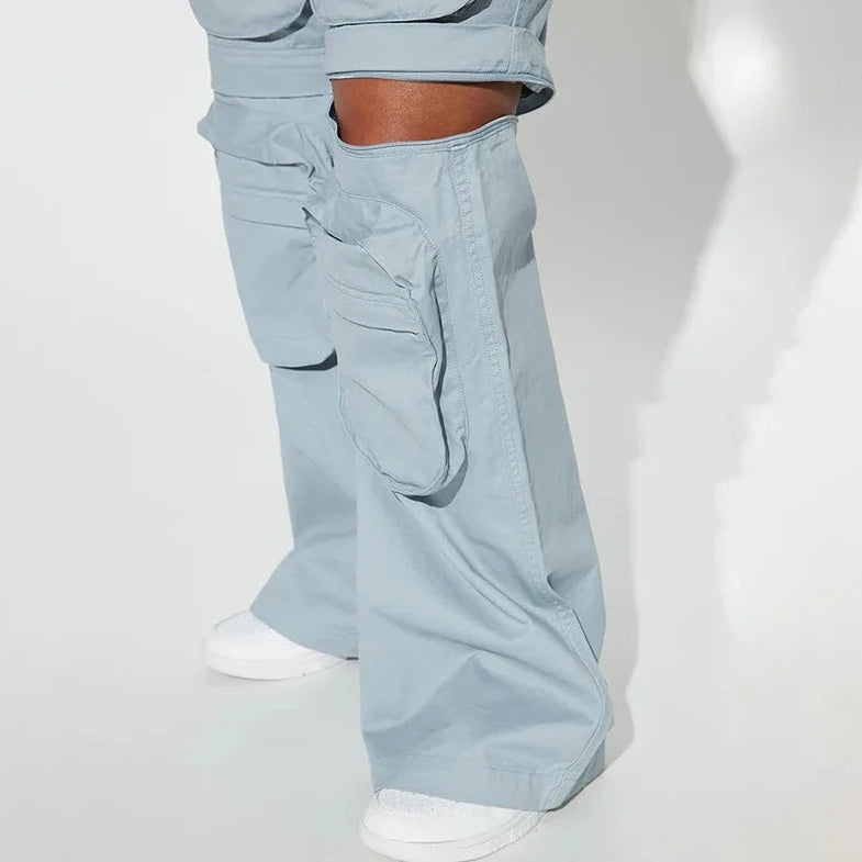 Casual Streetwear Multi Pocket Cargo Pants - Verostyle