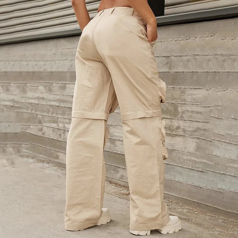 Casual Streetwear Multi Pocket Cargo Pants - Verostyle