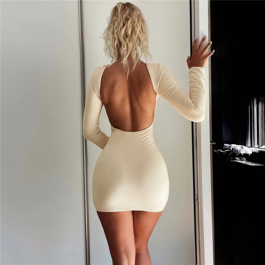 Long Sleeve Bodycon Dress - Verostyle