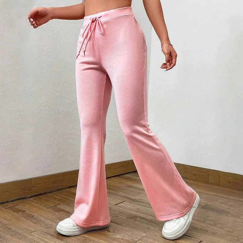 Casual Solid Loose Pants - Verostyle