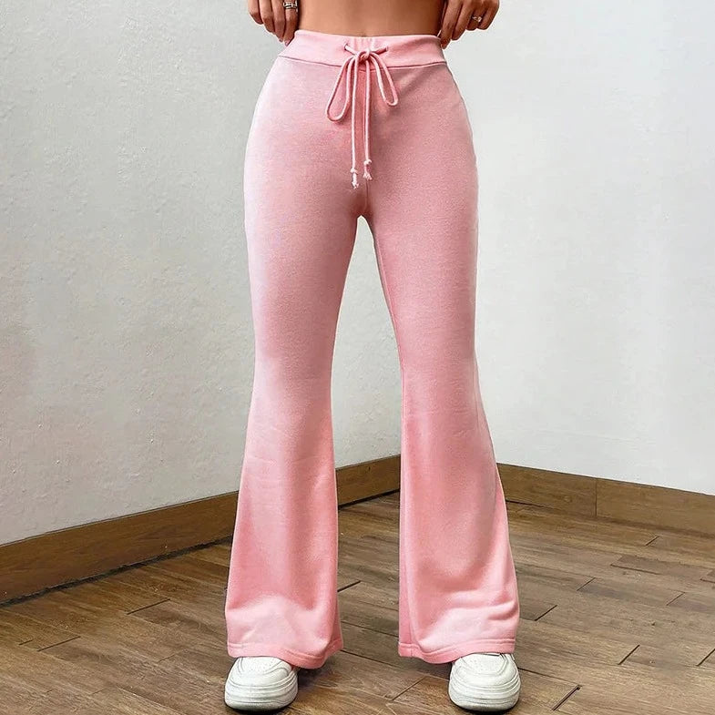 Casual Solid Loose Pants - Verostyle