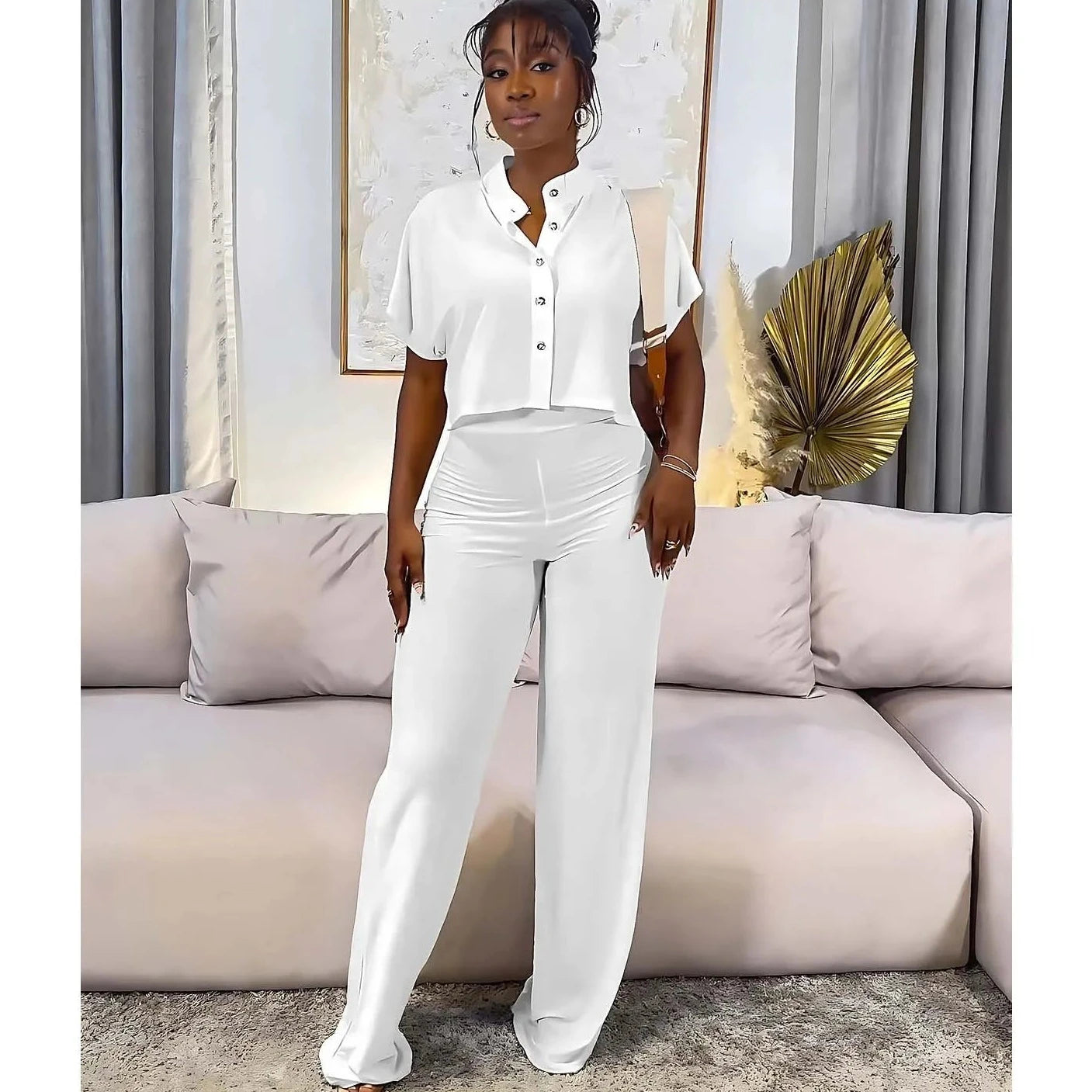 Office Short Shirt And Pants Set - Verostyle