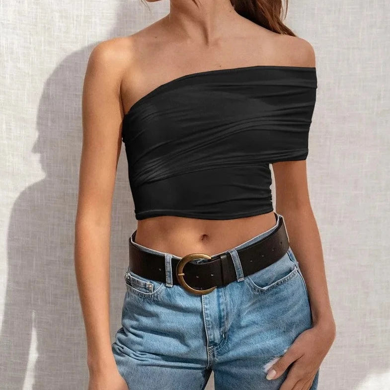 Multi Style Tube Fitted Crop Top - Verostyle