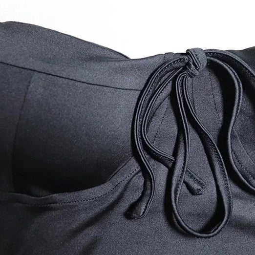 Black Long Sleeve Mini Dress - Verostyle