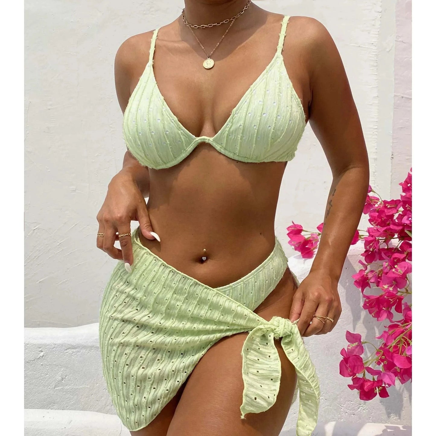 3 Piece Bikini Beachwear Set - Verostyle