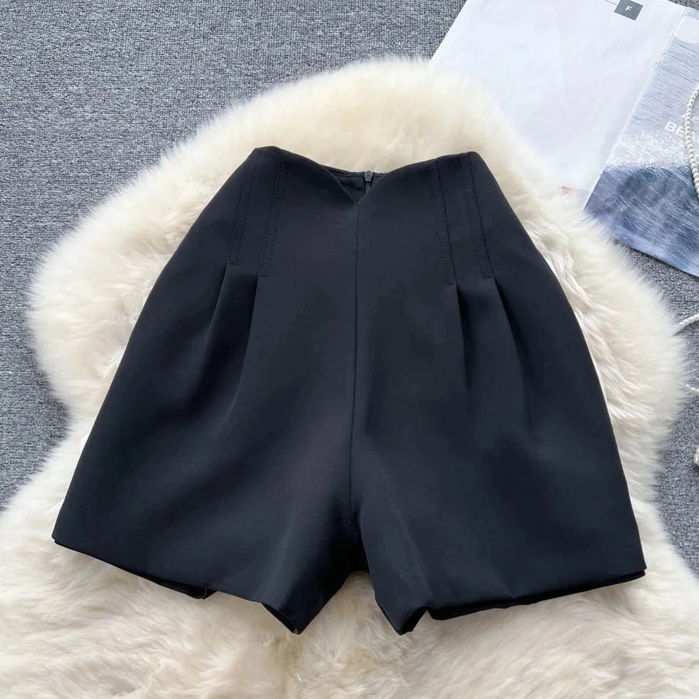 Casual Wide Leg Short Pants - Verostyle