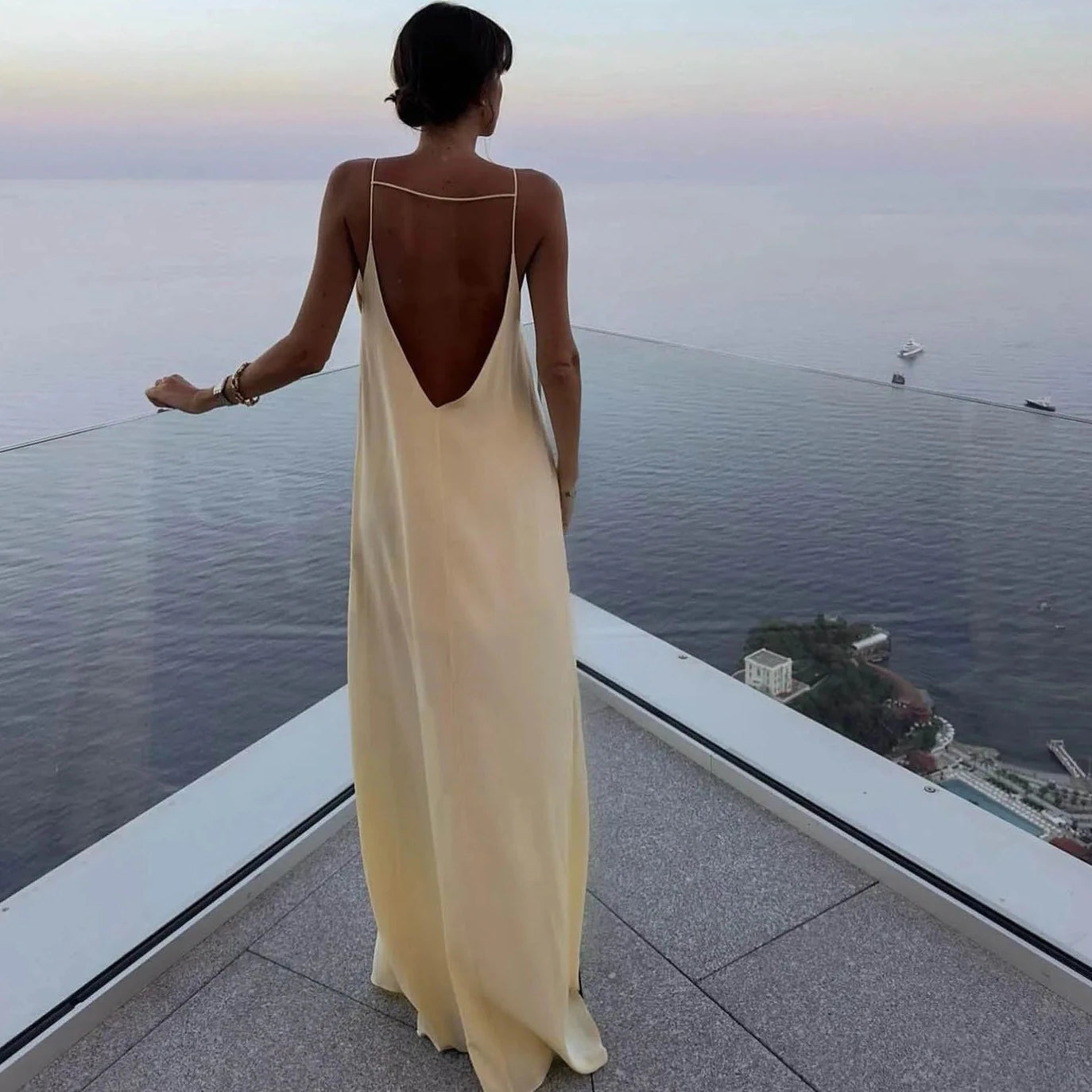 Sleeveless Backless Long Maxi Dress - Verostyle