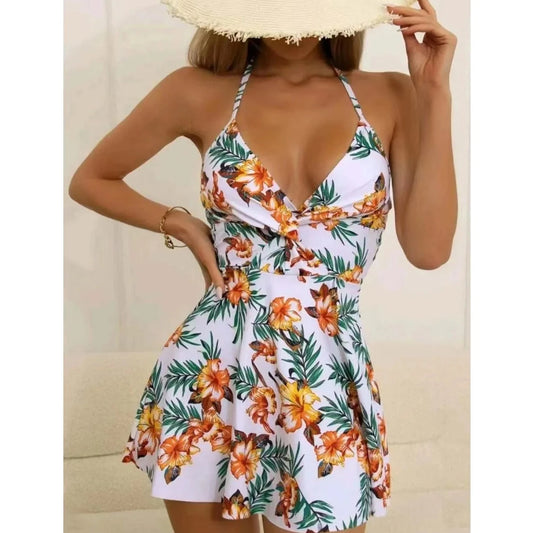 2 Piece Floral Bikini Beachwear - Verostyle