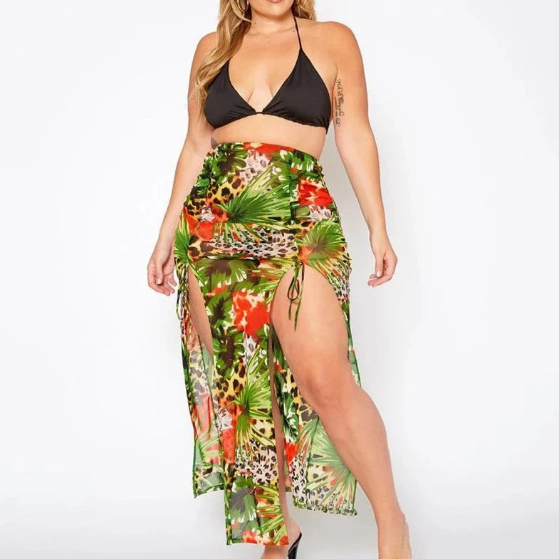 Three Piece Cover up Bathing Suit - Verostyle
