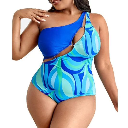 One Piece Cut-out Swimsuit - Verostyle